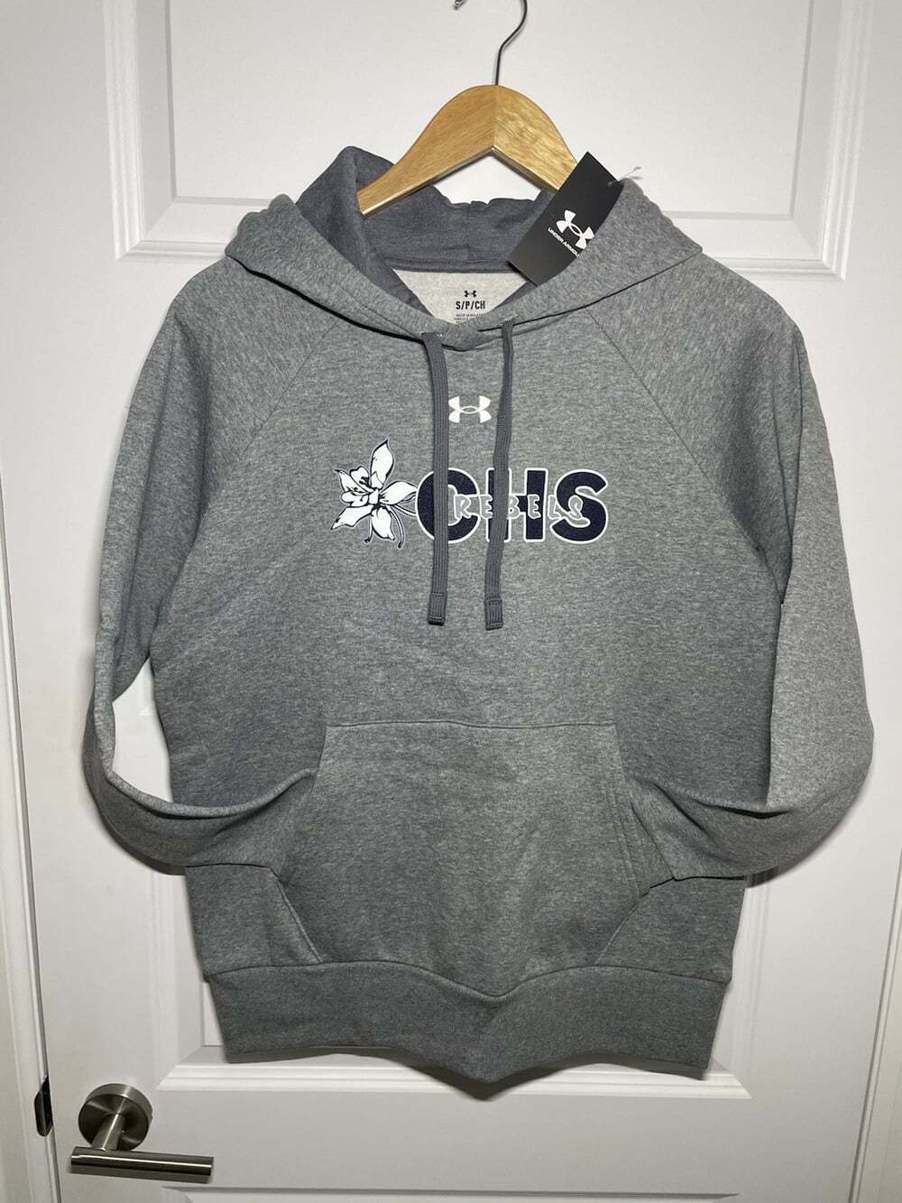 Under Armour Hoodie Unisex Columbine High School CHS Rebels Small Gray Colorado